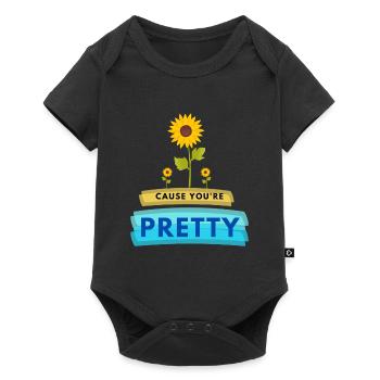 Cause You´re Pretty | Self Love Design - Baby Premium short-sleeve bodysuit - black - Front