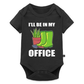 I'll Be In My Office Greenskeeper - Baby Premium Kurzarmbody - Schwarz - Vorne