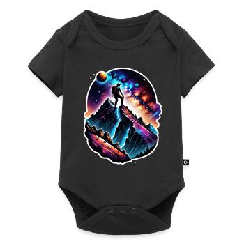 Climbing - Moon - Space - Baby Premium short-sleeve bodysuit - black - Front