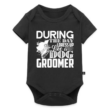 Dog Groomer Dress Up Like A Dog Groomer - Baby Premium short-sleeve bodysuit - black - Front