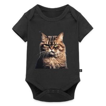 Chat Siamois, Chaton, Chat Domestique, Chat, Propriétaire De Chat - Body à manches courtes Premium Bébé - noir - Devant