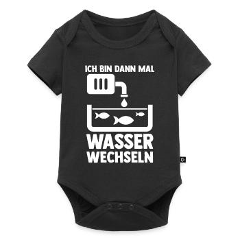 Aquarium Fische Aquaristik - Baby Premium Kurzarmbody - Schwarz - Vorne