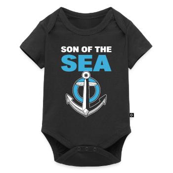 Son Of The Sea Boots Steward - Baby Premium Kurzarmbody - Schwarz - Vorne