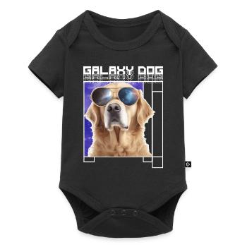 Galaxy Dog Golden Retriever Galaxy Sunglasses Dog - Baby Premium Kurzarmbody - Schwarz - Vorne