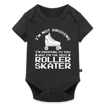 Funny Roller Skater Quote - I'm The Best Roller Sk - Baby Premium short-sleeve bodysuit - black - Front