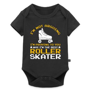 Funny Roller Skating Quote - I'm The Best Roller S - Baby Premium short-sleeve bodysuit - black - Front