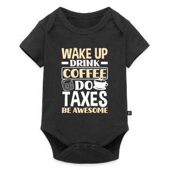Drôle de cadeau comptable de conseiller fiscal - Body à manches courtes Premium Bébé - noir - Devant