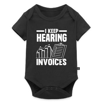 Drôle de cadeau comptable de conseiller fiscal - Body à manches courtes Premium Bébé - noir - Devant