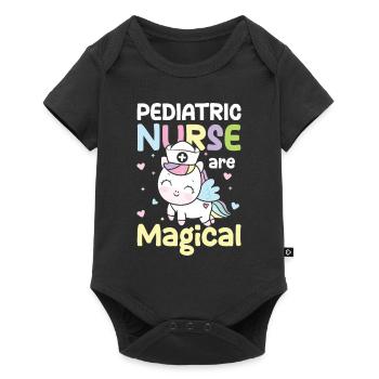 Pediatric Nurse Are Magical - Baby Premium Kurzarmbody - Schwarz - Vorne