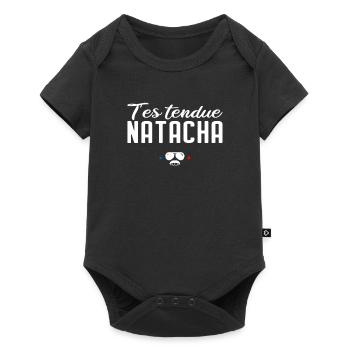 T'es tendue Natacha - Réplique de film culte - Body à manches courtes Premium Bébé - noir - Devant