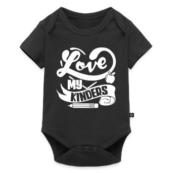 Kindergarten Teacher Love My Kinders - Baby Premium short-sleeve bodysuit - black - Front