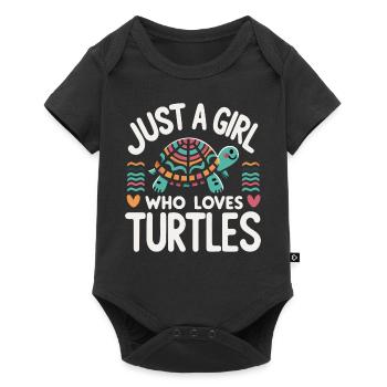 Tortue Tortue De Mer Tortue Animal - Body à manches courtes Premium Bébé - noir - Devant