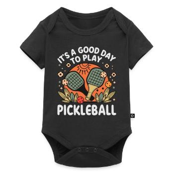 It's A Good Day To Play Pickleball - Baby Premium short-sleeve bodysuit - black - Front