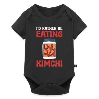 I'd Rather Be Eating Kimchi Kimchi -Liebhaber - Baby Premium Kurzarmbody - Schwarz - Vorne
