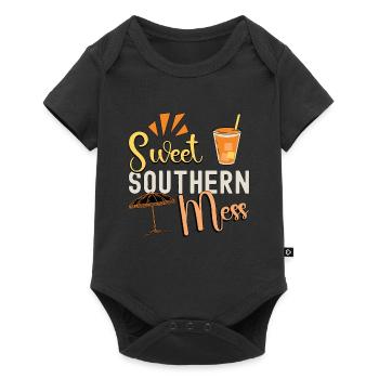 Sweet Tea Sweet Southern Mess Loves Southern Food - Baby Premium short-sleeve bodysuit - black - Front