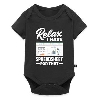 Drôle de cadeau comptable de conseiller fiscal - Body à manches courtes Premium Bébé - noir - Devant