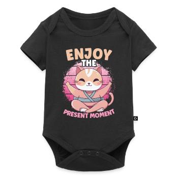 Yoga, Pleine conscience, Pratique, Méditation, Manifestation - Body à manches courtes Premium Bébé - noir - Devant