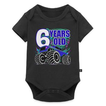 6 years and Monster Truck Champion - Baby Premium short-sleeve bodysuit - black - Front