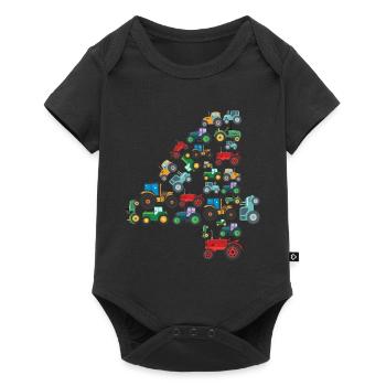 Tractor Lover Funny Tractor Gift - Baby Premium short-sleeve bodysuit - black - Front
