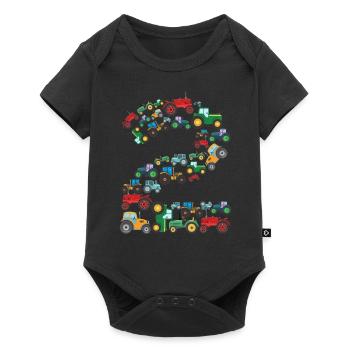Tractor Lover Funny Tractor Gift - Baby Premium short-sleeve bodysuit - black - Front