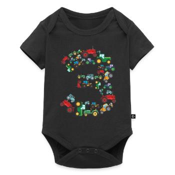 Tractor Lover Funny Tractor Gift - Baby Premium short-sleeve bodysuit - black - Front