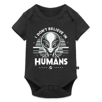 Alien UFO Aliens Außerirdischer - Baby Premium short-sleeve bodysuit - black - Front