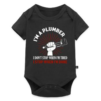 I'm A Plumber Plumbing Pipefitter Wrench - Baby Premium short-sleeve bodysuit - black - Front