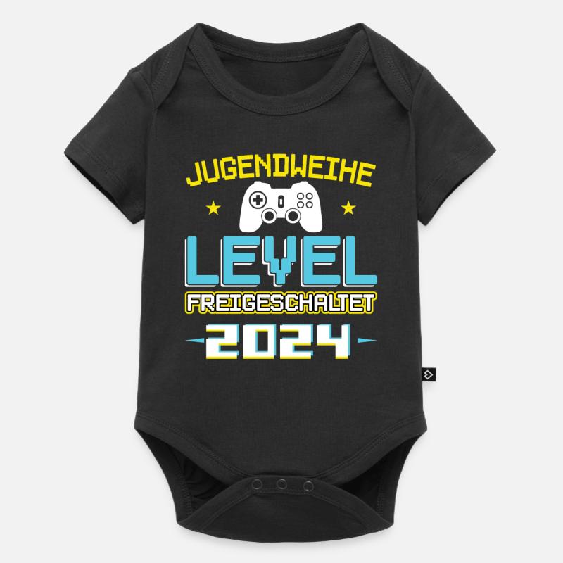 Jugendweihe 2024 Mädchen Junge - Baby Premium Kurzarmbody - Schwarz