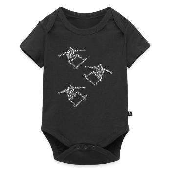 Skateboarder Silhouette Skatepark Skateboarding Si - Baby Premium short-sleeve bodysuit - black - Front