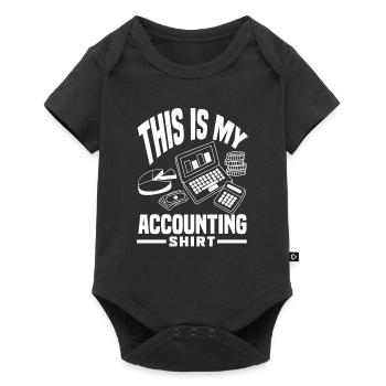 Drôle de cadeau comptable de conseiller fiscal - Body à manches courtes Premium Bébé - noir - Devant
