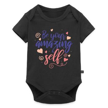 Soyez vous-même ! Confiance en soi, pensée positive, motivation - Body à manches courtes Premium Bébé - noir - Devant