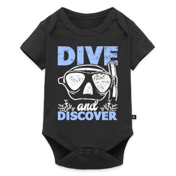 Plongée sous-marine, Plongée sous-marine, Vacances en mer - Body à manches courtes Premium Bébé - noir - Devant