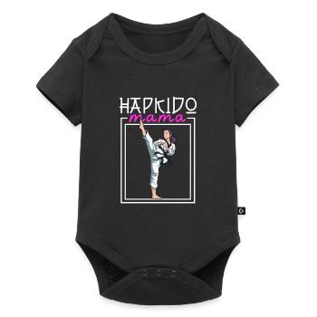 Maman Hapkido - Body à manches courtes Premium Bébé - noir - Devant