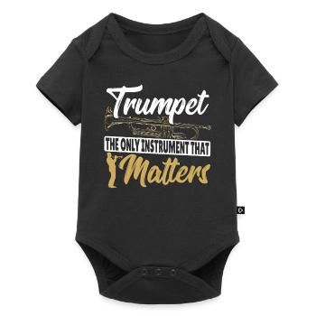 Trompette Le seul instrument qui compte Trompette - Body à manches courtes Premium Bébé - noir - Devant