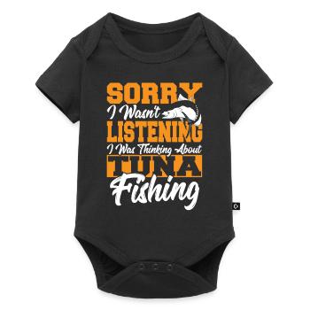 Sorry I Wasn't Listening I Was Thinking About - Baby Premium short-sleeve bodysuit - black - Front