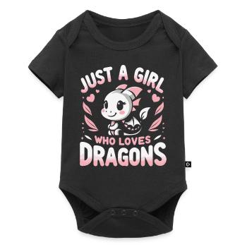 Dragon Mystique Dragon Fantaisie - Body à manches courtes Premium Bébé - noir - Devant