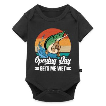 Northern Pike Fisherman Pike Fishing Rod Pike Fish - Baby Premium short-sleeve bodysuit - black - Front
