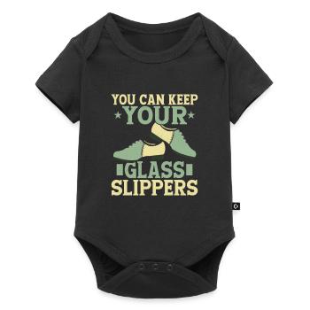 Vous pouvez garder vos pantoufles de verre claquettes danse claquettes Dan - Body à manches courtes Premium Bébé - noir - Devant