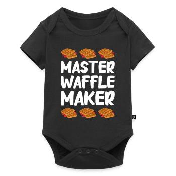 Waffle making waffle maker - Baby Premium short-sleeve bodysuit - black - Front