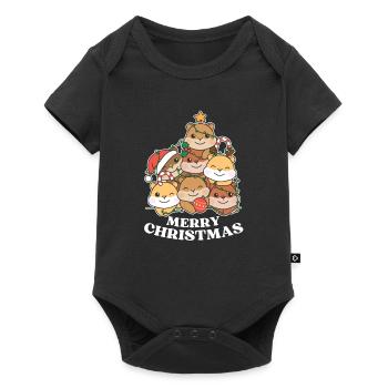 Merry Christmas Hamsters Christmas Eve Hamsters - Baby Premium short-sleeve bodysuit - black - Front