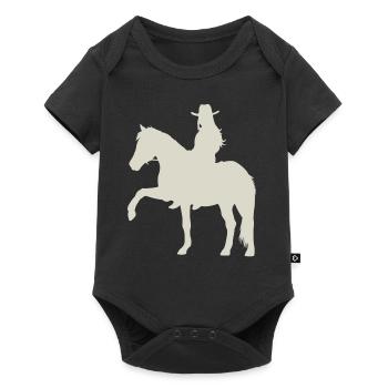 Action Pure Horse Dynamics - Baby Premium short-sleeve bodysuit - black - Front