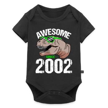 T-Rex Party Star Retro Look Gift - Baby Premium short-sleeve bodysuit - black - Front