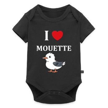 J'aime les mouettes - Body à manches courtes Premium Bébé - noir - Devant
