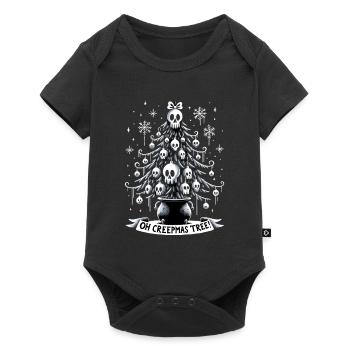 Oh Creepmas Tree Creepy Festive Goth Emo Horror - Baby Premium short-sleeve bodysuit - black - Front