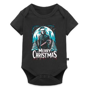 Merry Christmas Festive Slasher Candy Cane Menace - Baby Premium short-sleeve bodysuit - black - Front
