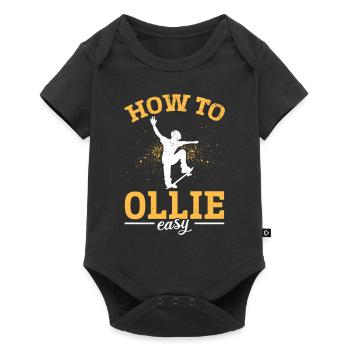 Skatepark Skateboarder - Skateboarding How To Olli - Baby Premium short-sleeve bodysuit - black - Front