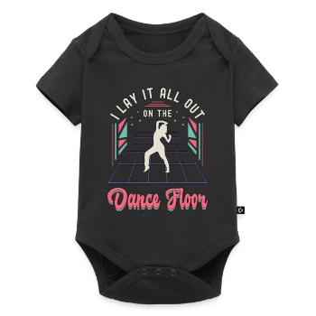 Mouvements de danse : je mets tout sur le breakdance - Body à manches courtes Premium Bébé - noir - Devant