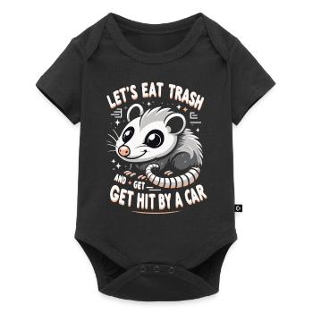 Opossum Possum Animal - Baby Premium short-sleeve bodysuit - black - Front