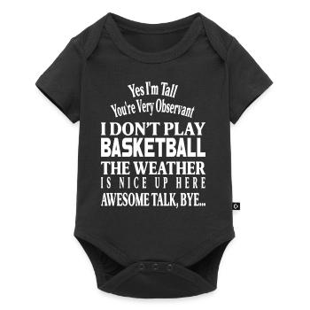 The Weather is Nice up here awesome talk bye - Baby Premium short-sleeve bodysuit - black - Front