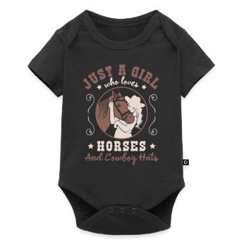 Horse of the Heart - Loving Connection - Baby Premium short-sleeve bodysuit - black - Front